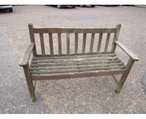 Wooden garden bench