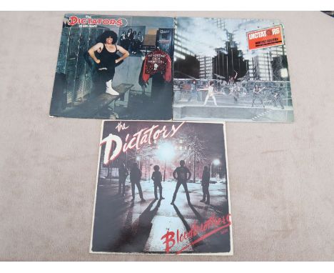The Dictators Great lot of 3 Punk Vinyl AlbumsManifest Destiny with inner sleeve and excellent vinylGo Girl Crazy with inner 