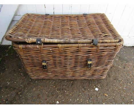 large wicker hamper basket