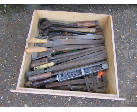 Tools to include files, hammer and adjustable wrench etc&nbsp;
