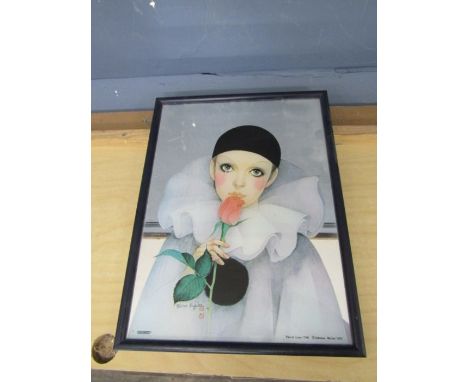 1980's Mira Fujita mirror 32cm x 42cm approx&nbsp;