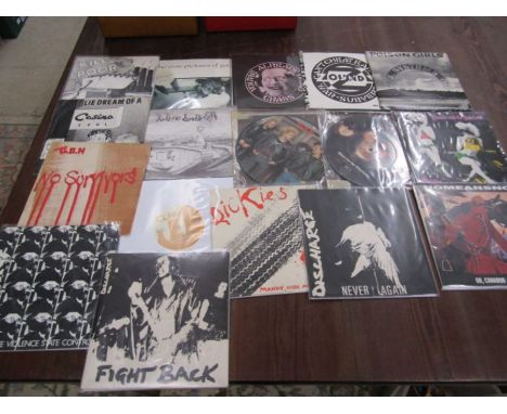 Punk 45's inc Crass, Souxie and the Banshees plus Captain Sensible picture disc