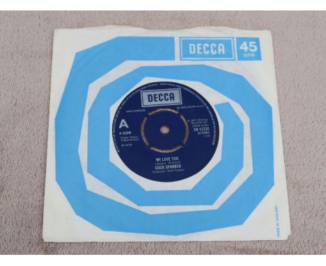 Cock Sparrer We Love You Original Punk 45 Decca OI!F R 13732Very Rare first pressing with Decca Sleeve. (Never issued with pi