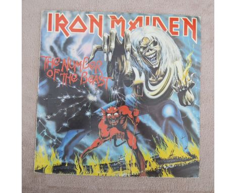 Iron Maiden – The Number Of The Beast Original Greek 1st Pressing Vinyl LPLabel: EMI – 14C 062-07608The vinyl and sleeve are 