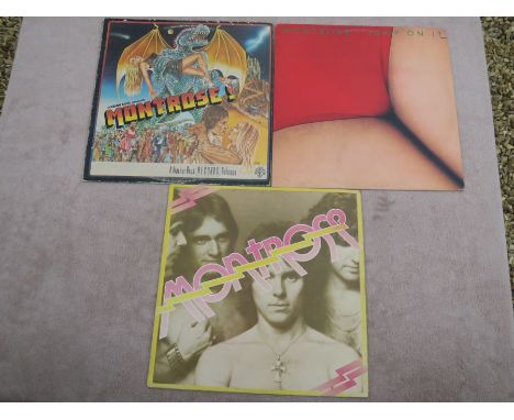 Montrose lot of 3 heavy rock vinyl albumsJump on it mint vinyl with inner sleeveWarner bros present Excellent vinyl with inne