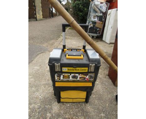 tool box with large bamboo stick