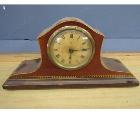 small marquetry mantel clock&nbsp;