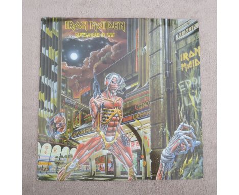Iron Maiden – Somewhere In Time Original UK 1st Press Vinyl LP Inner + InsertLabel: EMI – EMC 3512Very Rare first pressing wi