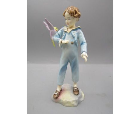 Royal Worcester #3087 boy with parakeet&nbsp;