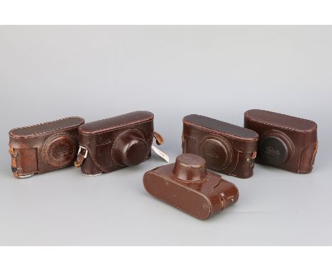 Five Leica Ever Ready Cases, with one for the IIIg (5)This auction is being held toraise funds for NHS Charities Together (Re