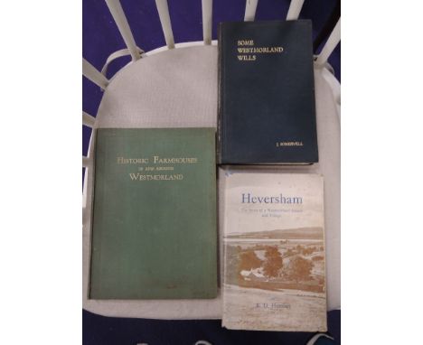 Local History. Somervell, J. - Some Westmorland Wills 1686-1738. Kendal: Titus Wilson, 1928. Original cloth; Humber, R. D. - 