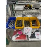 LOT, Assorted sockets, screwdriver bits, keys, etc..., 4 bins