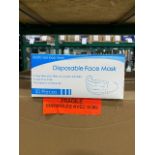 Disposable face mask, 3-ply, 50pcs per box, 50 boxes