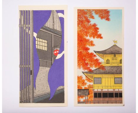 TERUHIDE KATO (1936-2015) HEISEI ERA, 21ST CENTURY Two Japanese woodblock prints, the first entitled 'Kinkaku-ji in Autumn sc