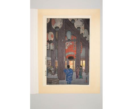 TOSHI YOSHIDA (1911-95) SHIRO KASAMATSU (1898-1991) TAISHO OR SHOWA, 20TH CENTURY Two Japanese woodblock prints, one entitled