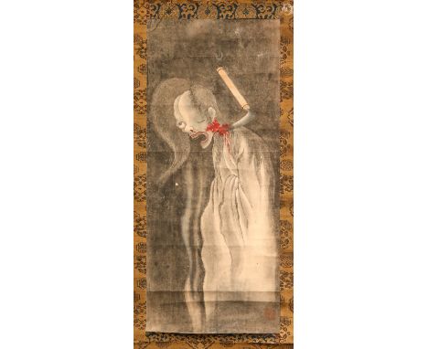 UNIDENTIFIED ARTISTS MEIJI OR LATER, 19TH OR 20TH CENTURY Two Japanese yurei-zu kakemono (hanging scroll paintings of ghosts)