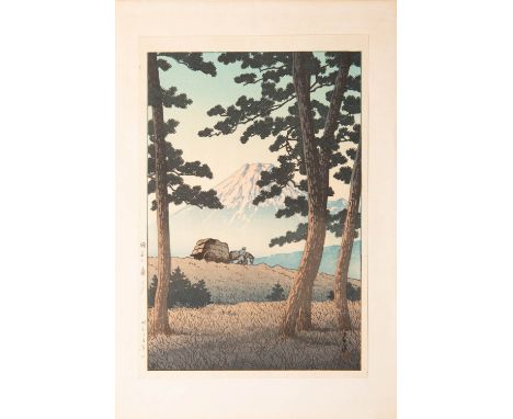 KAWASE HASUI (1883-1957) SHOWA ERA, 1930s-40s Three Japanese woodblock prints, the first a chuban yoko-e entitled 'Dawn over 