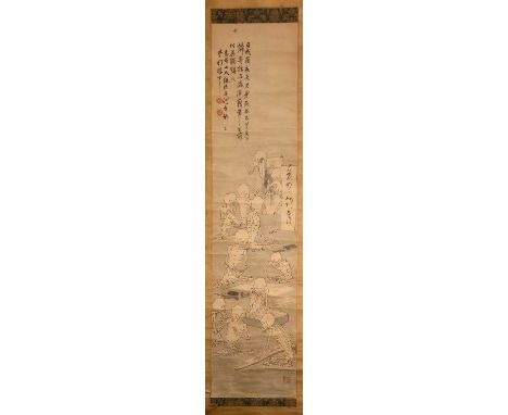 UYU SANJIN / KIMURA MOKURO (1774-1856) KAISEKI (PROBABLY 19TH C.) EDO AND MEIJI, 19TH CENTURY Two Japanese yurei-zu kakemono 