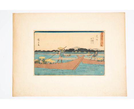 UTAGAWA HIROSHIGE (1797-1858), AND OTHERS EDO AND MEIJI, 19TH CENTURY A collection of Japanese woodblock prints depicting lan