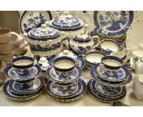 A Booths Real Old Willow pattern tea and dinner service