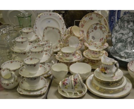Teawares - a Staffordshire May Queen part tea service; another; Bakewell Classic; a Royal Crown Derby Derby Posies pattern  c