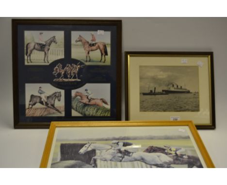 Pictures and Prints - David French, by and after, Desert Orchid, signed in pencil, coloured print; Seagram The Spirit Behind 