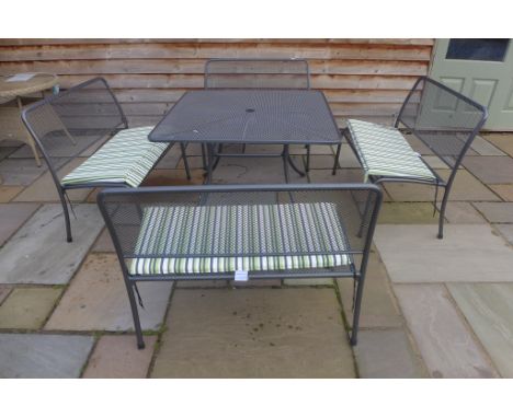 A brand new Alexander Rose Portofino bench dining set 