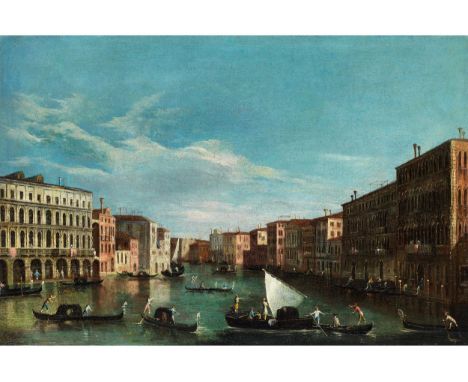 Apollonio Facchinetti, genannt „Domenichini“, tätig 1740 – 1770 CANAL GRANDE VOM PALAZZO MORO LIN UND DER CA’FOSCARI MIT BLIC