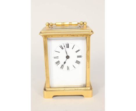 A French brass carriage clock