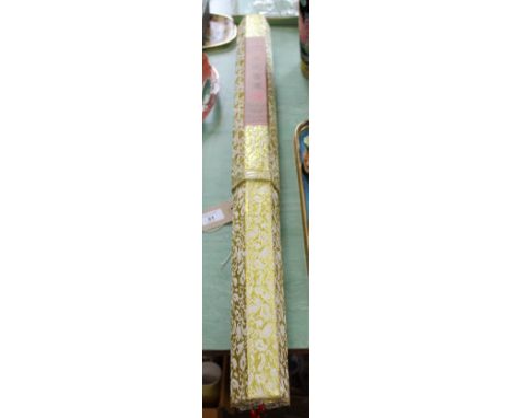 A modern Chinese floral scroll painting