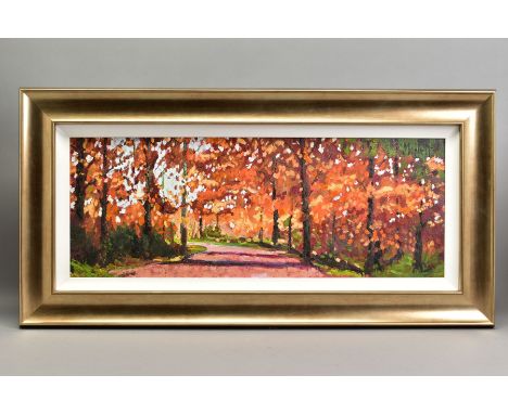 TIMMY MALLETT (BRITISH CONTEMPORARY) 'WOODLAND WALK', a limited edition print on canvas 36/195, signed verso, no certificate,