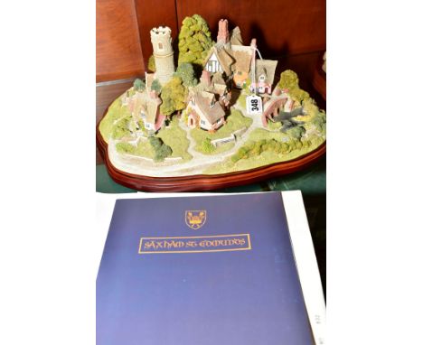 A BOXED LARGE LILLIPUT LANE LIMITED EDITION SCULPTURE, 'Saxham St Edmunds', No.0832/4500, with certificate, deeds and leaflet