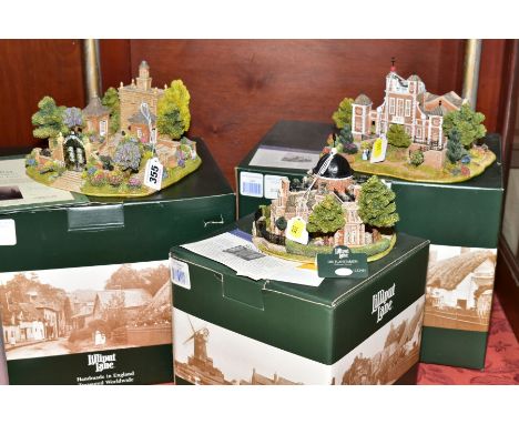 3 BOXED LILLIPUT LANE SCULPTURES CELEBRATING THE MILLENNIUM, comprising limited edition 'The Millennium Gate' No 0603/2000, w