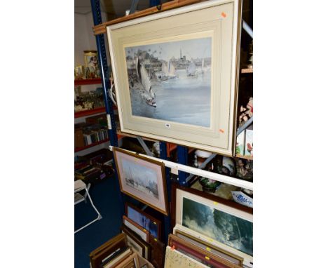 PICTURES AND PRINTS etc to include 'Eyemouth, Berwickshire' watercolour by John Chambers (1852-1928), approximate size 25cm x