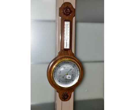 A BANJO BAROMETER BY SHORTLAND SMITHS, ENGLAND, height 76cm