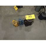 Hydraulic jacks, (1) 5 T., (1) 8 T., (1) 50 T.