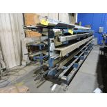 Stainless Steel tubing on rack.