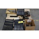Assorted tooling: cutters, reamers, Okuma parallel sets, etc.