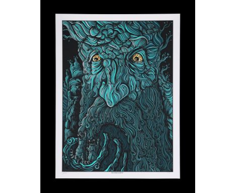 "Safe is Where I'll Keep You" is the title of Todd Slater's 2012 screenprint for the character 'Treebeard'. Available directl