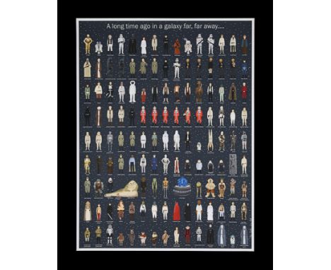 A limited edition archival print of only five produced titled "A Long Time Ago in a Galaxy Far, Far Away" (2013), with this b