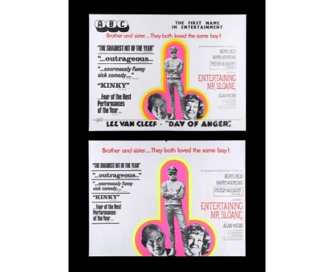 Two UK Quad posters for "Entertaining Mr. Sloane" (1970). This ABC poster presents a different design to that which appeared 
