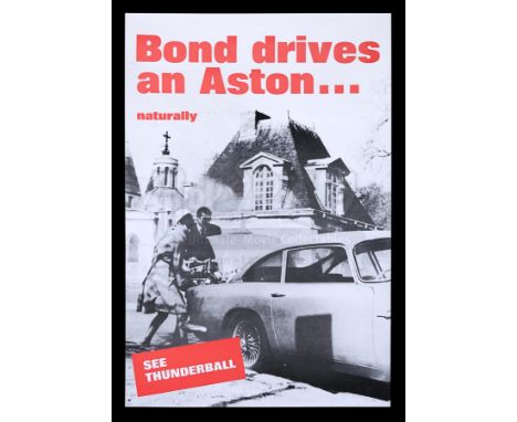 UK Double-Crown Aston Martin "Thunderball" (1965) poster, this being from a limited edition re-release of 400 commissioned by