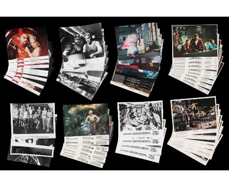 64 British/US Front of House Lobby Cards and Stills. Includes "Flash Gordon" (1980 - set of eight cards and ten b/w stills), 