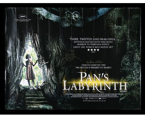 A UK Quad for Guillermo Del Toro's 2006 fantasy gothic fairytale "Pan's Labyrinth". This has been signed by the Director (lov