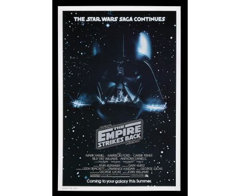 "The Star Wars Saga Continues". This 'Studio Style' US One-Sheet was the first teaser poster issued for Irvin Kershner's "Sta