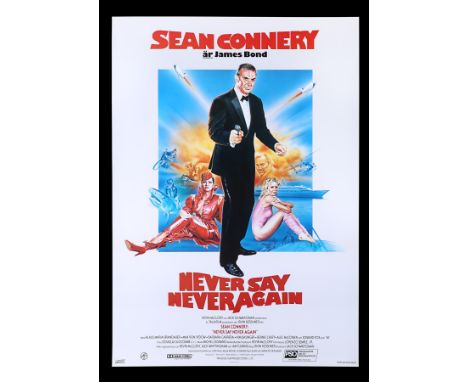 Swedish poster for "Never Say Never Again" (1983).27 1/2" x 39 1/4" (70 x 100 cm)Condition: ExcellentUnrestored, unfolded wit