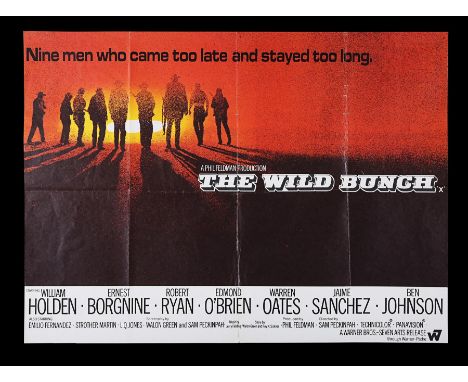 UK Quad poster for "The Wild Bunch" (1969). This is a poster from the first release of the film. Poster slightly trimmed.29" 