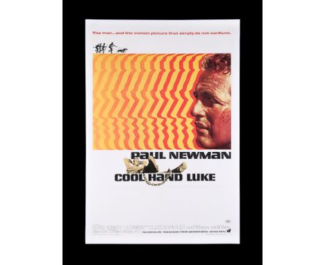 A US One-Sheet poster for the critically acclaimed movie "Cool Hand Luke" (1967). Starring Paul Newman, the film garnered fou