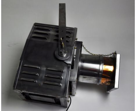 Industrial light, manufacturer Strand, height 60 cm width 30 cm depth 50 cm