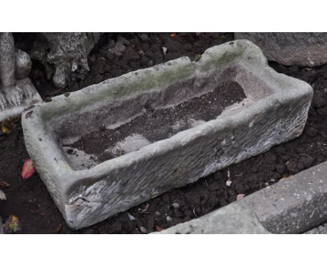 Stone trough, rectangular, height 25 cm width 92 cm depth 39 cm